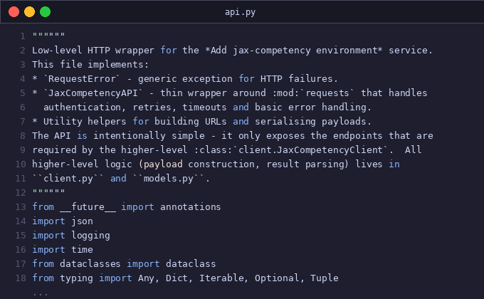 Add jax-competency environment (execution-graded JAX) [bount