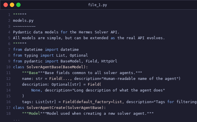 [3/5] Build specialized Hermes solver agents that discover, 