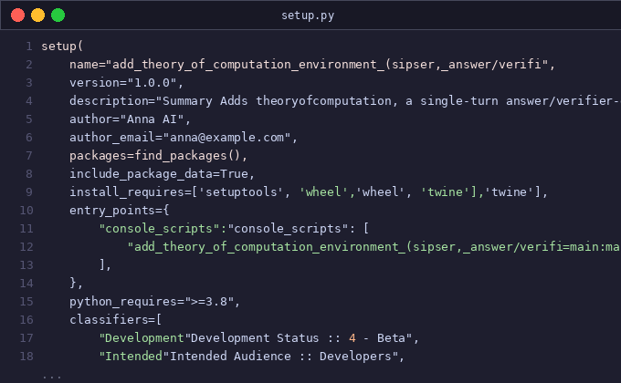 Add theory_of_computation environment (Sipser, answer/verifi
