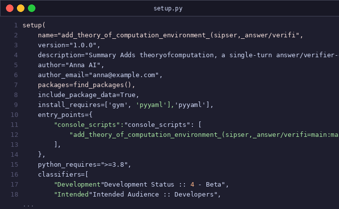 Add theory_of_computation environment (Sipser, answer/verifi