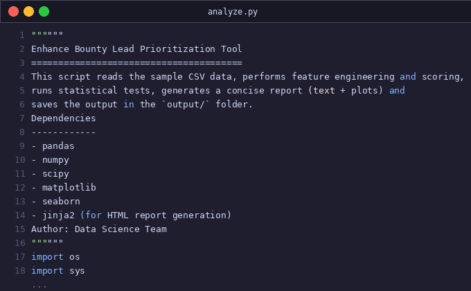 Enhance bounty lead prioritization and UI (P0–P3 lanes, impa