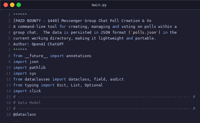 Messenger Group Chat Poll Creation & Vo